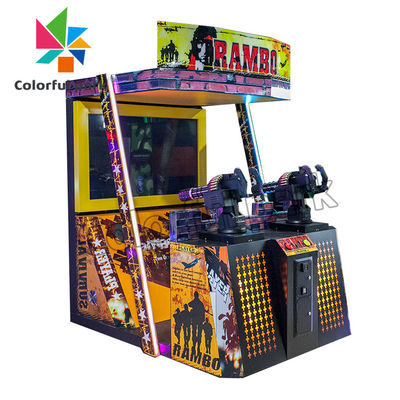 Rambo ostenta o jogo todo do entretenimento em uma máquina da arcada da fábrica da arcada