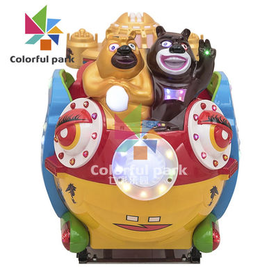O carnaval do Kiddie do parque temático monta o passeio animal do Kiddie do urso para o jogador 2