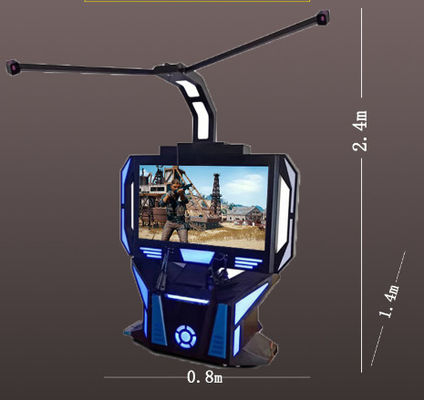 Máquina de jogo do cinema 9d Vr, simulador dinâmico do carro de plataforma VR