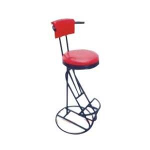 Pregar redondo gerencie sobre um eixo cadeira plástica ajustável de aço inoxidável traseira alta da barra da colher do tamborete de barra
