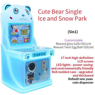 Máquina de jogo de 17 polegadas com moeda Ice and Snow Park Arcade Game Machine 220V
