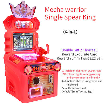 Gerenciamento de moedas Mech Warrior Single Spear King Shooting máquinas de jogos de arcade para crianças para casa