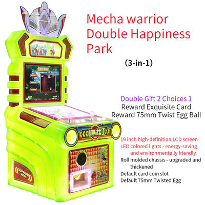 Guerreiro Arcade Mecânico Guerreiro Acionado por Moeda Máquina de Jogo Happy Park para dois jogadores