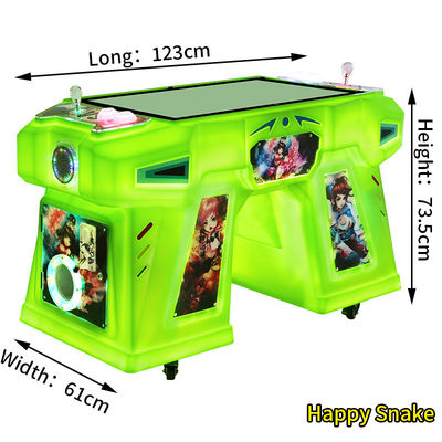 Green coin-op arcade para venda Two Person Arcade Machine Snake Game Console