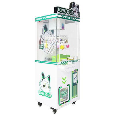 Máquina de Garra de Moeda Green Crane Starry Love Clip Máquina de Probabilidade Controlável Prêmio Clip Lanche Máquina de Venda de Presentes