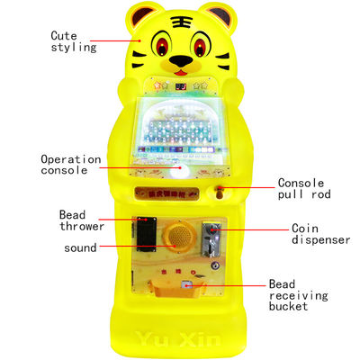 19mm Tiger Arcade Pinball Machine Diversão Cheia de Entretenimento Desenho Colorido Jogo de Teste de Habilidades Ideal para Crianças