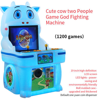 Cute Cow Two-Player Arcade Game God Fighting Machine para crianças 19 polegadas