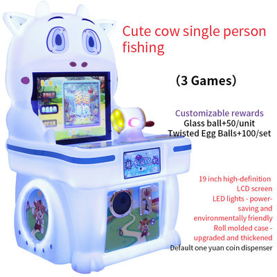 Instalação de entretenimento infantil com moeda Máquina de pesca para uma pessoa Máquina de jogos de arcade