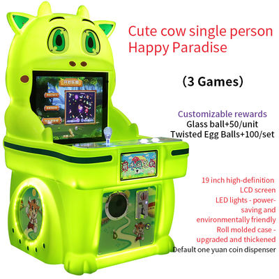 19 polegadas Cute Cow Monoplayer Funcionado por Moedas Happy Paradise Arcade Game Machine