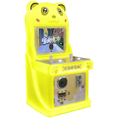 Máquina de Arcade com Moedas para Crianças, Jogo com Joystick para Dois Jogadores, Máquina de Jogo Indoor