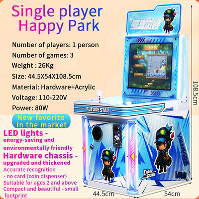 Single Player Happy Amusement Park Game Arcade Game Machine Video Game Tracking Logística de Moedas