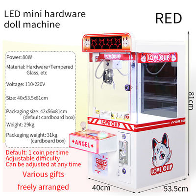Máquina Arcade de Máquina de Escritório LED com Moeda Vermelha