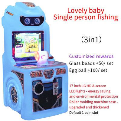 Máquina de Arcade Eletrônica de Pesca com Joystick para um Jogador e Moedas