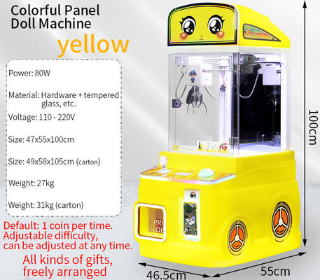Amarelo Novo Mini Caminhão de Bombeiros Brinquedo Máquina Vendedora Automática Máquina Fun Doll operada por Moedas
